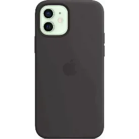 Чехол Apple iPhone 12/ 12 Pro Silicone Case MHL73, Black, Черный